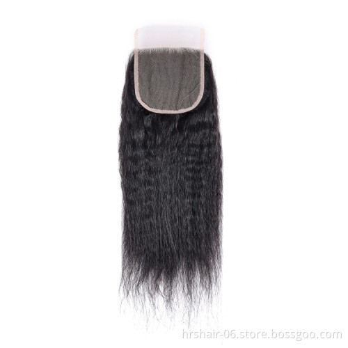 12a virgin unprocessed hair kinnky straight weaves bundles peruvian and brazilian human hair bundles with closure